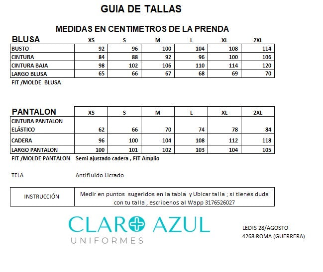 UNIFORME ANTIFLUIDO ROMA