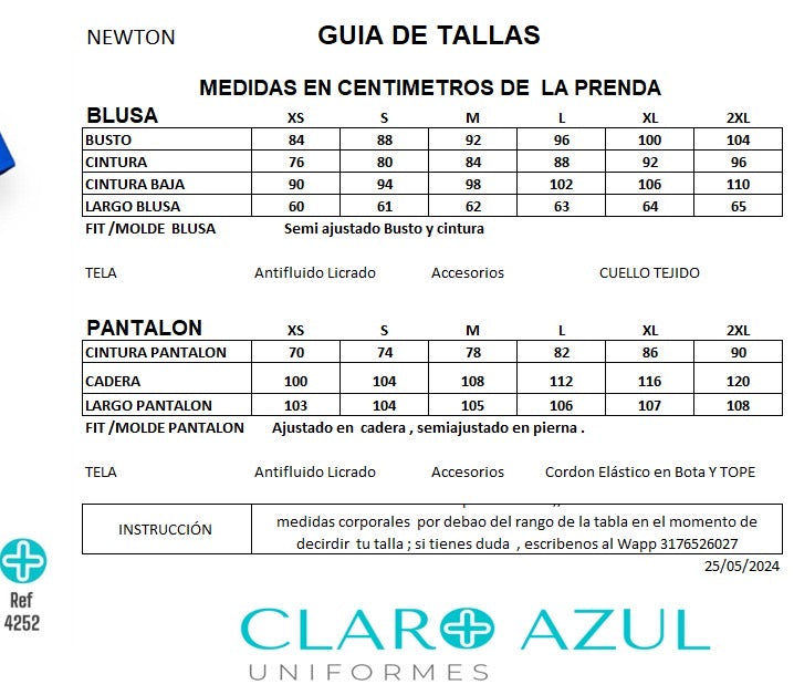 UNIFORME  ANTIFLUIDO STRETCH NEWTON